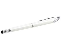 Crystal Starlight Stylus Ballpoint Pen, White