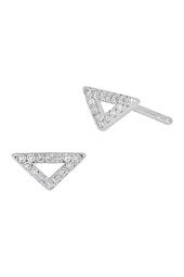 Petite Triangle Diamond Stud Earrings