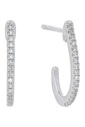 J-Shape Diamond Earrings