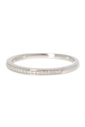 Sterling Silver Diamond Stackable Ring - 0.06 ctw