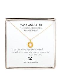 Maya Angelou Legacy Collection "If You Are Aways Trying to Be Normal..." Necklace, 16"