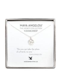 Maya Angelou Legacy Collection "No One Can Take the Place of a Friend" Necklace, 16"