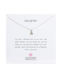 Daughter Heart Pendant Necklace, 16"