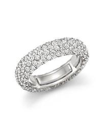 Diamond Pave Eternity Band in 18K White Gold, 3.10-3.20 ct. t.w. - 100% Exclusive