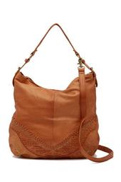 Oak Leather Detail Hobo Bag