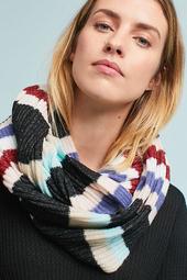 Cheery Striped Infinity Scarf
