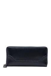 Melissa Leather Whipstitch Zip Around Wallet