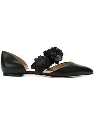 floral strap ballerina shoes