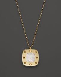 Roberto Coin 18K Yellow Gold and Mother-of-Pearl Pois Moi Pendant Necklace, 17"