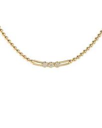 18K Yellow Gold Tresore Diamond Pendant Necklace, 18"