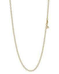 Temple St. Clair 18K Gold Extra Small Oval Chain, 18''