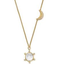18K Yellow Gold Celestial Crystal Charm Necklace with Diamonds, 24" - 100% Exclusive