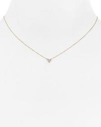 Diamond Cluster Necklace, 15"
