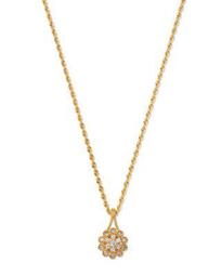 Diamond Flower Pendant Necklace in 14K Yellow Gold, 0.33 ct. t.w. - 100% Exclusive