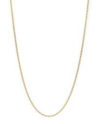 18K Yellow Gold Chain Necklace, 32"