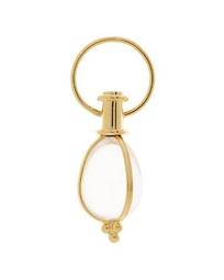 Temple St. Clair Oval Crystal Amulet and Ball Chain in 18K Yellow Gold