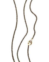 18K Yellow Gold Matera Chain and Cognac Diamond Necklace, 42"