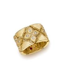 18K Yellow Gold Venetian Princess Diamond Ring