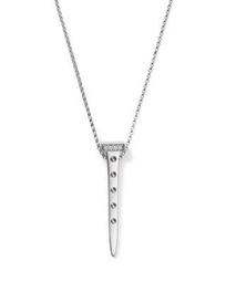 18K White Gold Pois Moi Chiodo Pendant Necklace with Diamonds, 22" - 100% Exclusive