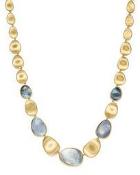18K Yellow Gold Lunaria Black Mother-Of-Pearl Necklace, 18" - 100% Exclusive