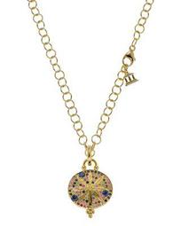 Temple St. Clair 18K Yellow Gold Sorcerer Pendant with Mixed Sapphires