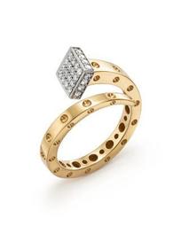 18K Yellow and White Gold Pois Moi Chiodo Ring with Diamonds - 100% Exclusive