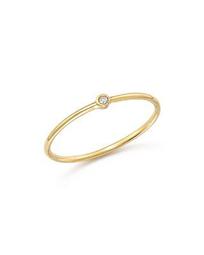 Zoë Chicco 14K Yellow Gold Thin Ring with Diamond
