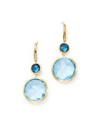 18K Yellow Gold Jaipur Mixed Blue Topaz Drop Earrings - 100% Exclusive