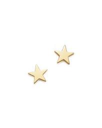 14K Yellow Gold Itty Bitty Star Earrings