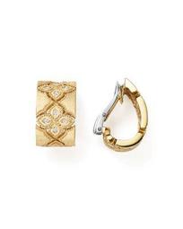 18K White & Yellow Gold Venetian Princess Diamond Earrings
