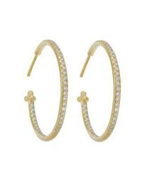 Pavé Hoop Earrings in 18K Yellow Gold, 1.57 ct. t.w.