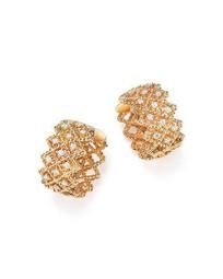 18K Yellow Gold New Barocco Diamond Earrings