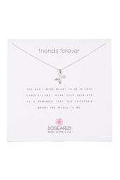 Sterling Silver 'Friends Forever' Crossing Arrows Pendant Necklace