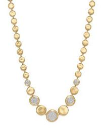18K White & Yellow Gold Diamond Pavé Jaipur Collar Necklace, 16" - 100% Exclusive