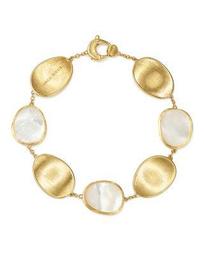 18K Yellow Gold Lunaria Mother-of-Pearl Bracelet