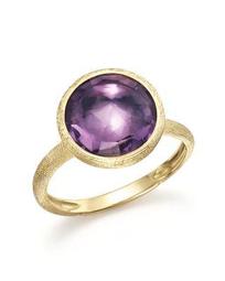 18K Yellow Gold Jaipur Ring with Amethyst
