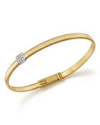 18K Yellow Gold Masai Single Station Diamond Bracelet