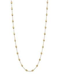 18K Gold Siviglia Small Bead Necklace, 39"