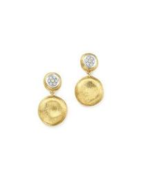 18K White & Yellow Gold Diamond Pavé Jaipur Link Drop Earrings - 100% Exclusive