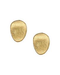 18K Yellow Gold Lunaria Stud Earrings