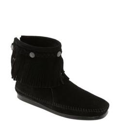 Fringed Moccasin Bootie