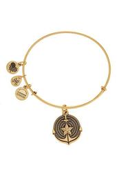 Gold Tone Anchor II Expandable Wire Charm Bracelet