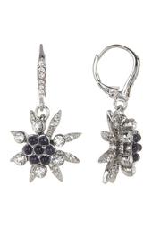 Glass Crystal Embellished with Cluster Bead Drop Earrings