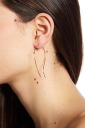 Round-Cut Crystal Threader Earrings