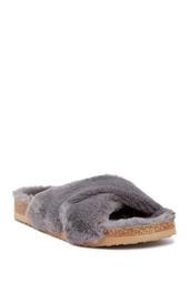 Myth Faux Fur Slide Sandal
