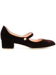Mary Jane heeled ballerina shoes