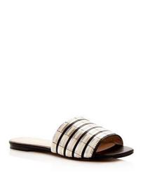 Women's Marley Leather Stripe Slide Sandals