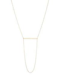 Bar & Draped Chain Necklace in 14K Yellow Gold, 30"L - 100% Exclusive