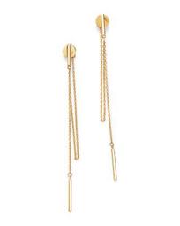Bar & Chain Drop Earrings in 14K Yellow Gold - 100% Exclusive