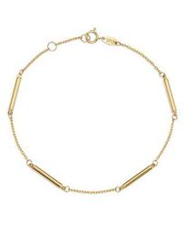 Bar Station Bracelet in 14K Yellow Gold - 100% Exclusive